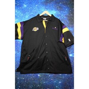 Vintage Fubu Los Angeles Lakers Warm Up Shirt Mens XXL NBA Basketball